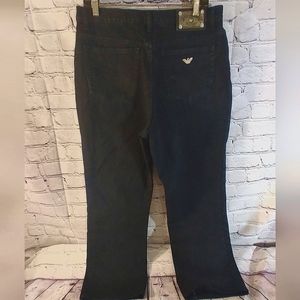 Armani Vintage High Waisted Black Ecostone Jeans Size 36